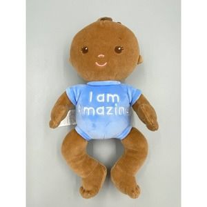 Kids for Culture Positive Pals African American I am Amazing Plush Baby Doll 10”